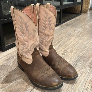 Ariat- Pink Cowboy Boots